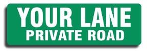Private Road Sign